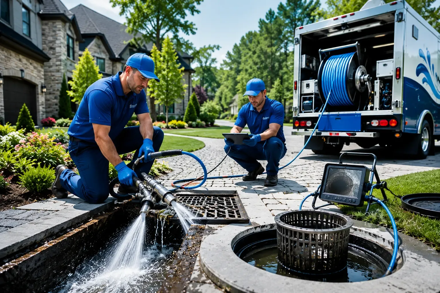 Local outdoor drain cleaning professionals in Embarrass, WI