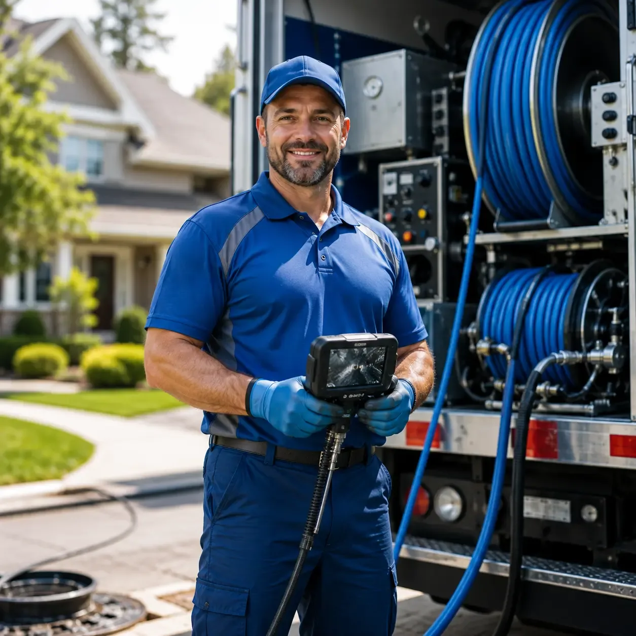 Local outdoor drain cleaning specialists in Embarrass, WI
